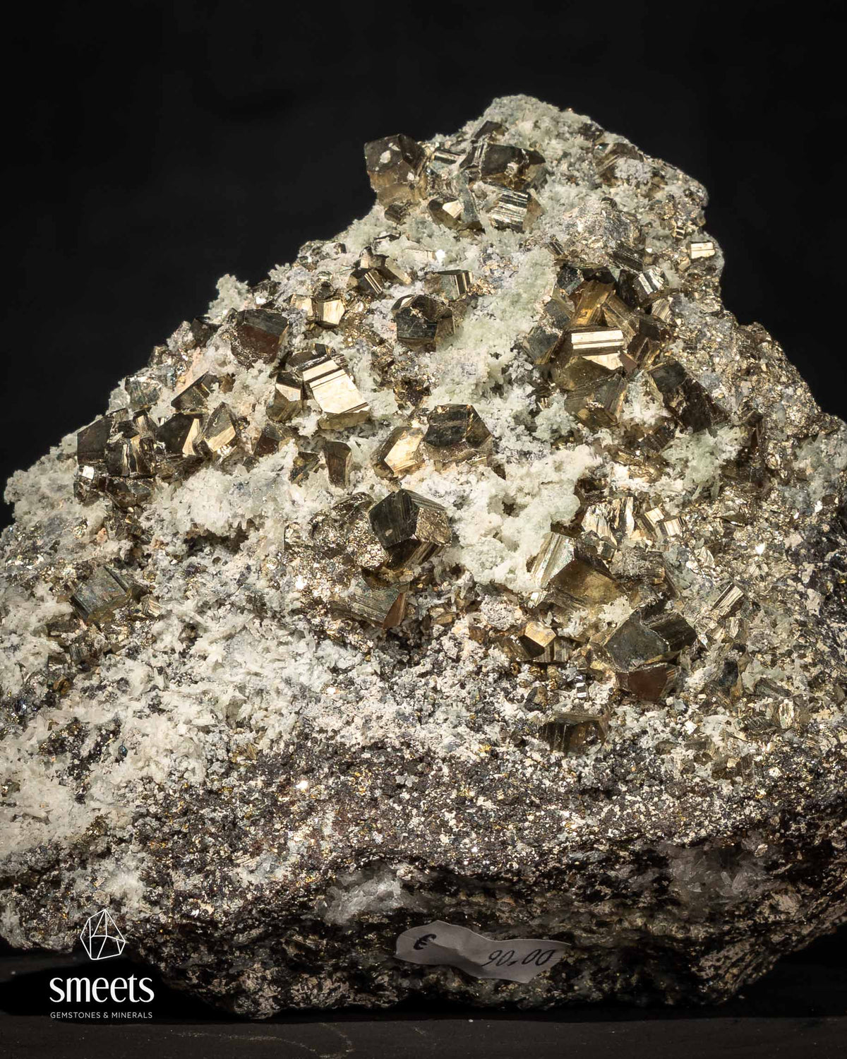 Pirite com Quartzo em Matriz do Peru