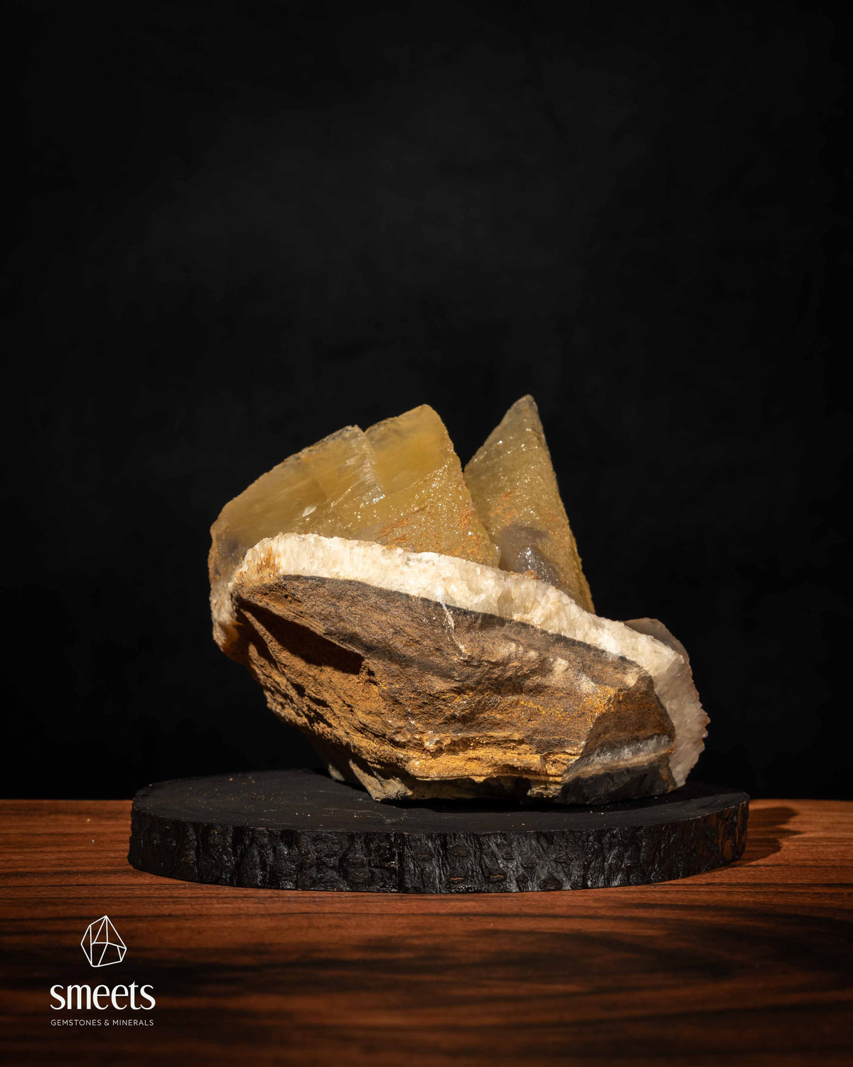 Large Honey Dogtooth Calcite Cluster from Indonesia