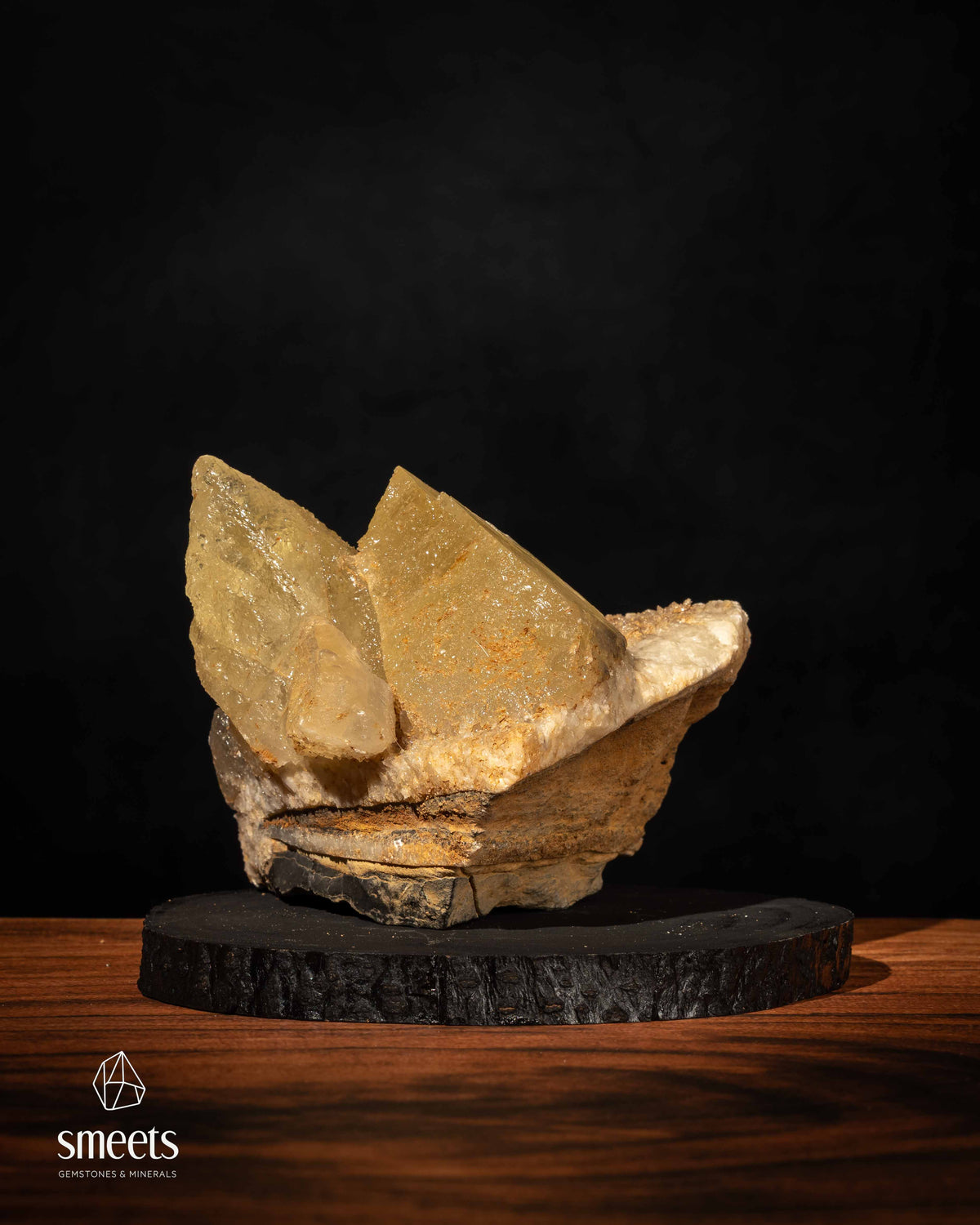 Large Honey Dogtooth Calcite Cluster from Indonesia