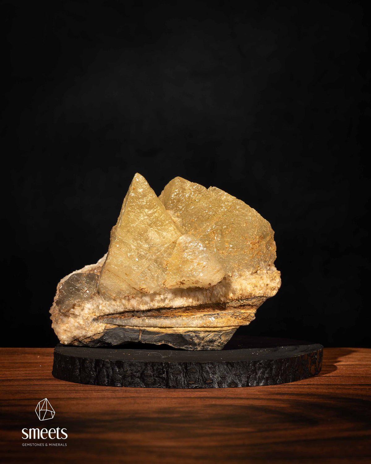 Large Honey Dogtooth Calcite Cluster from Indonesia