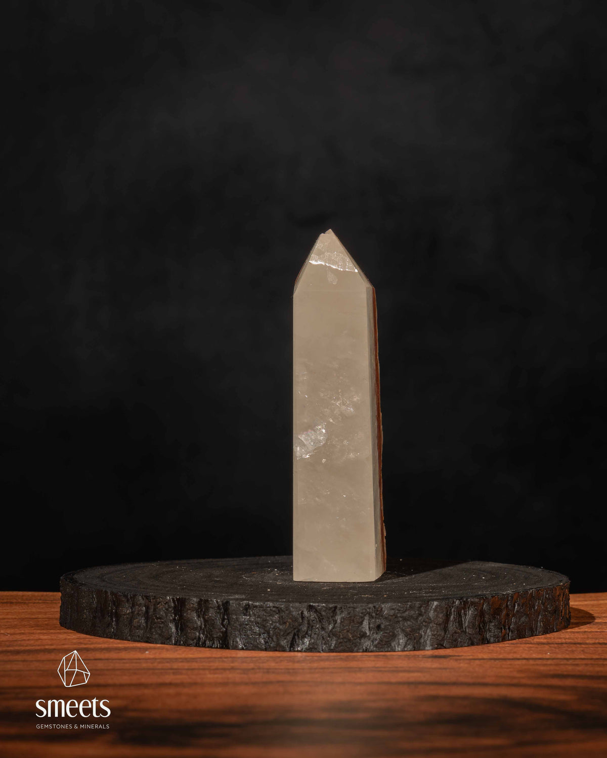Peruvian Orange Calcite Obelisk with Natural Crystal Formation