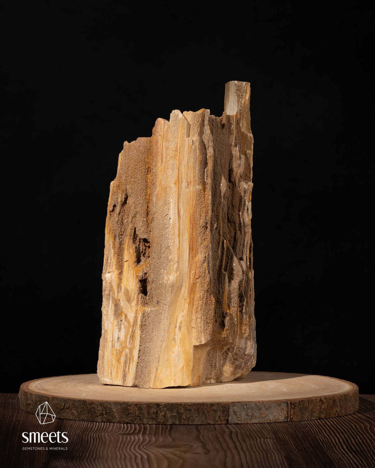 Sculptural Indonesian Crystal Wood with Natural Crystal Formation