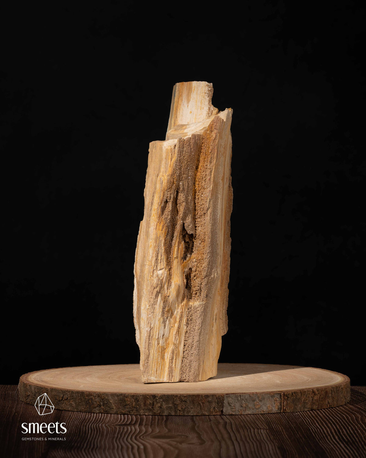 Sculptural Indonesian Crystal Wood with Natural Crystal Formation