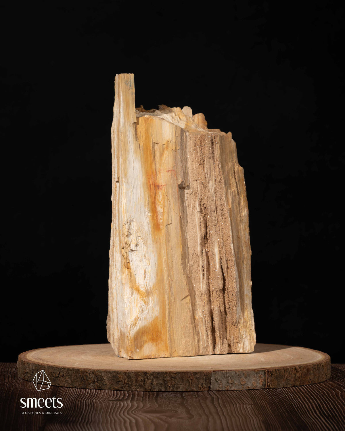 Sculptural Indonesian Crystal Wood with Natural Crystal Formation
