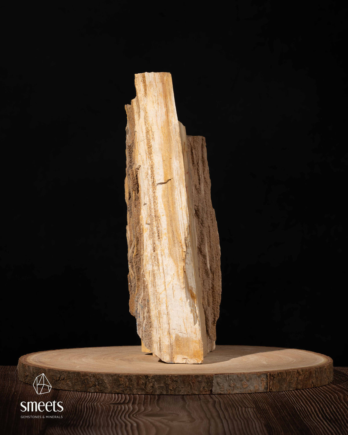 Sculptural Indonesian Crystal Wood with Natural Crystal Formation