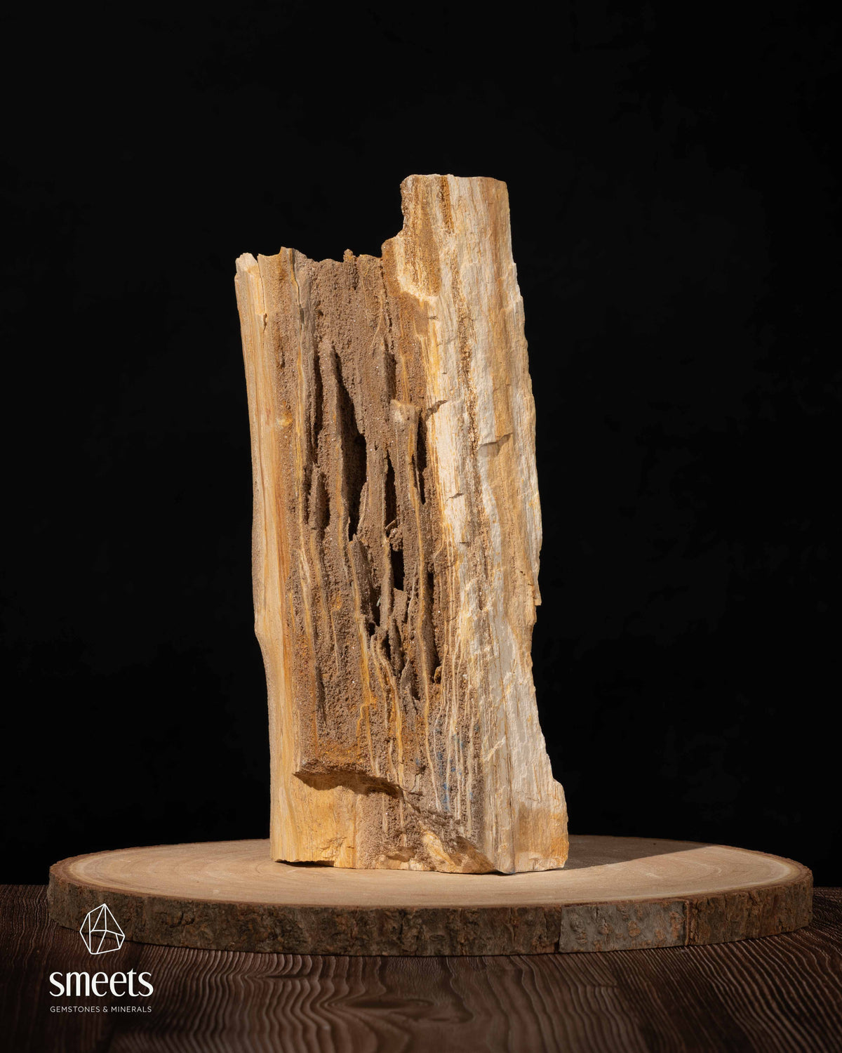Sculptural Indonesian Crystal Wood with Natural Crystal Formation