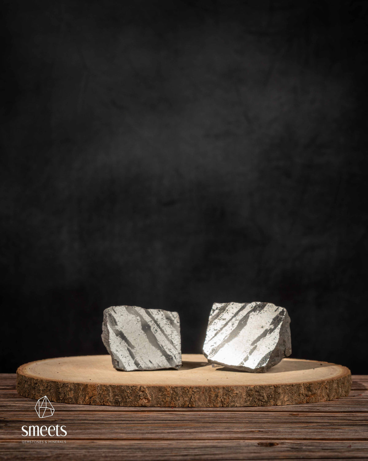 Ancient Greenland Isua Stone Split Pair – One Face Polished