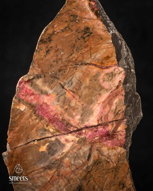 Indonesian Rhodonite Freeform with Vivid Pink Veining