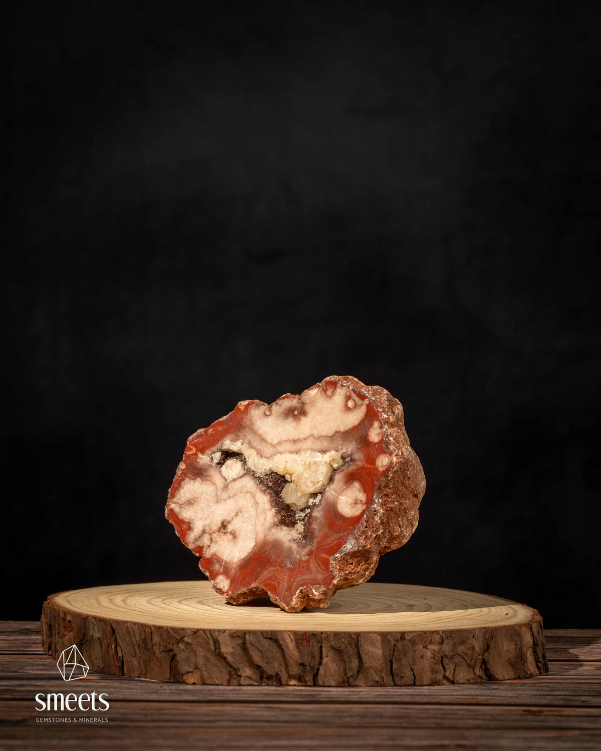 Dulcote Agate with Calcite Crystals from Somerset, England