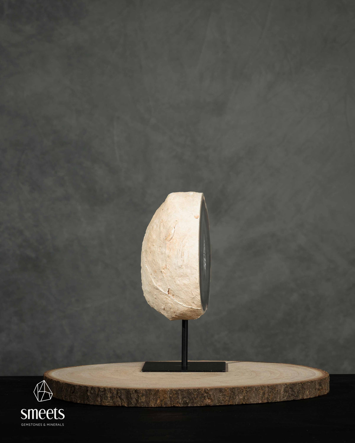 Brazilian Banded Agate Geode with Crystal Centre on Stand