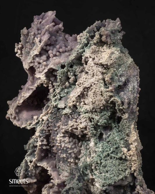 Large Indonesian Purple and Green Grape Agate Formation