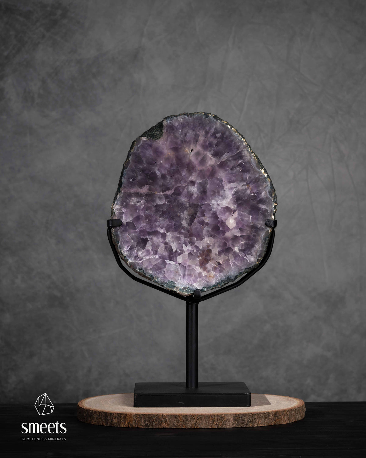 Exceptional Brazilian Amethyst Portal with Calcite Crystals