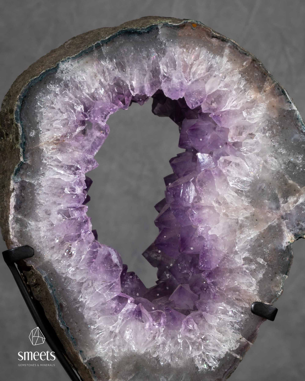 Portal de Cristal Ametista Lavanda Brasileira em Base
