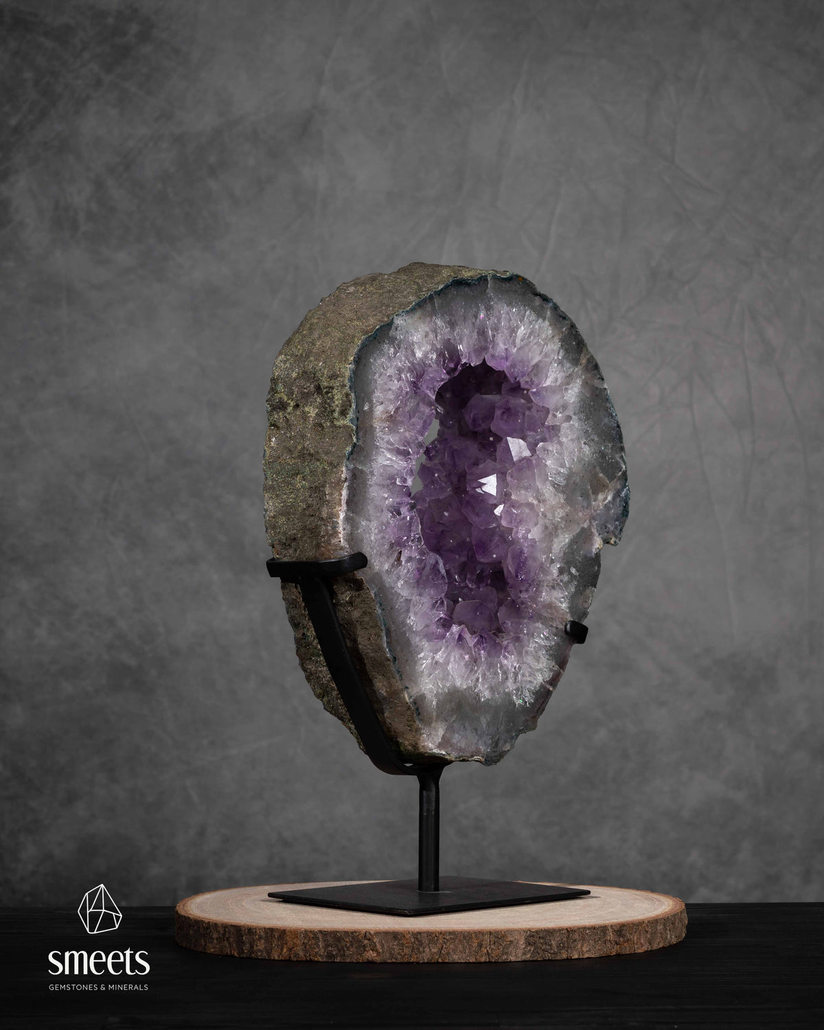Portal de Cristal Ametista Lavanda Brasileira em Base
