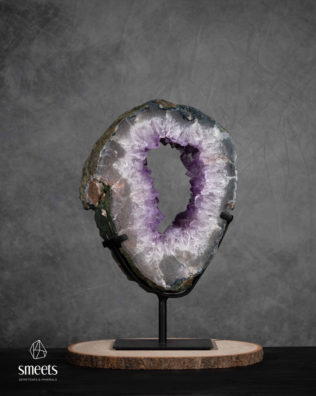 Portal de Cristal Ametista Lavanda Brasileira em Base