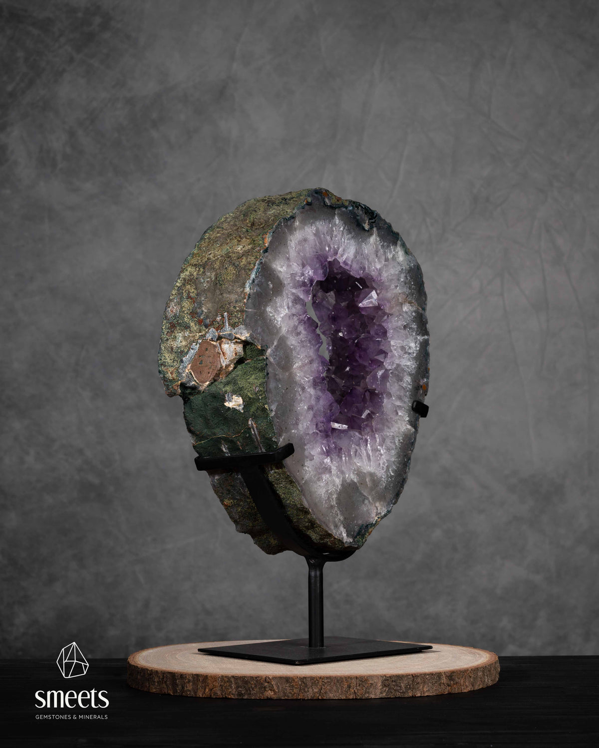 Portal de Cristal Ametista Lavanda Brasileira em Base