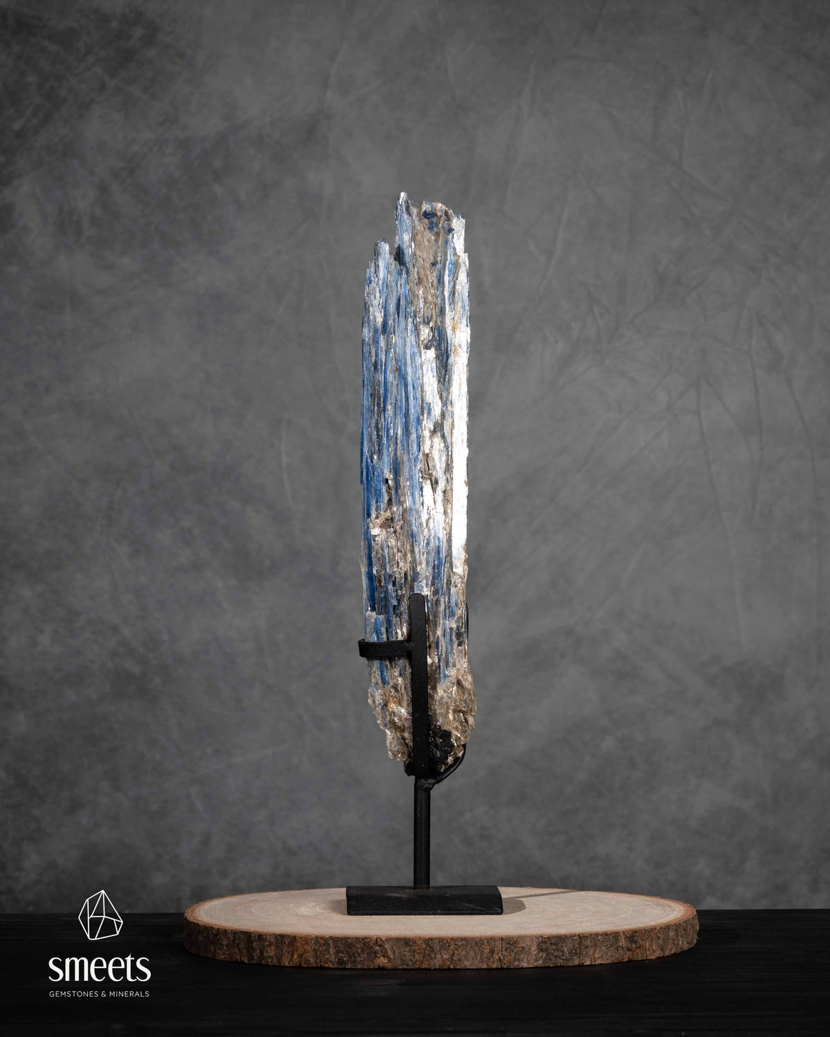 Large Brazilian Blue Kyanite on Stand