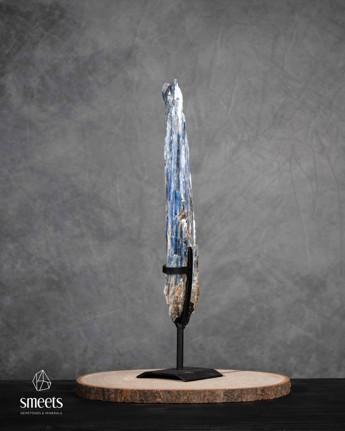 Large Brazilian Blue Kyanite on Stand