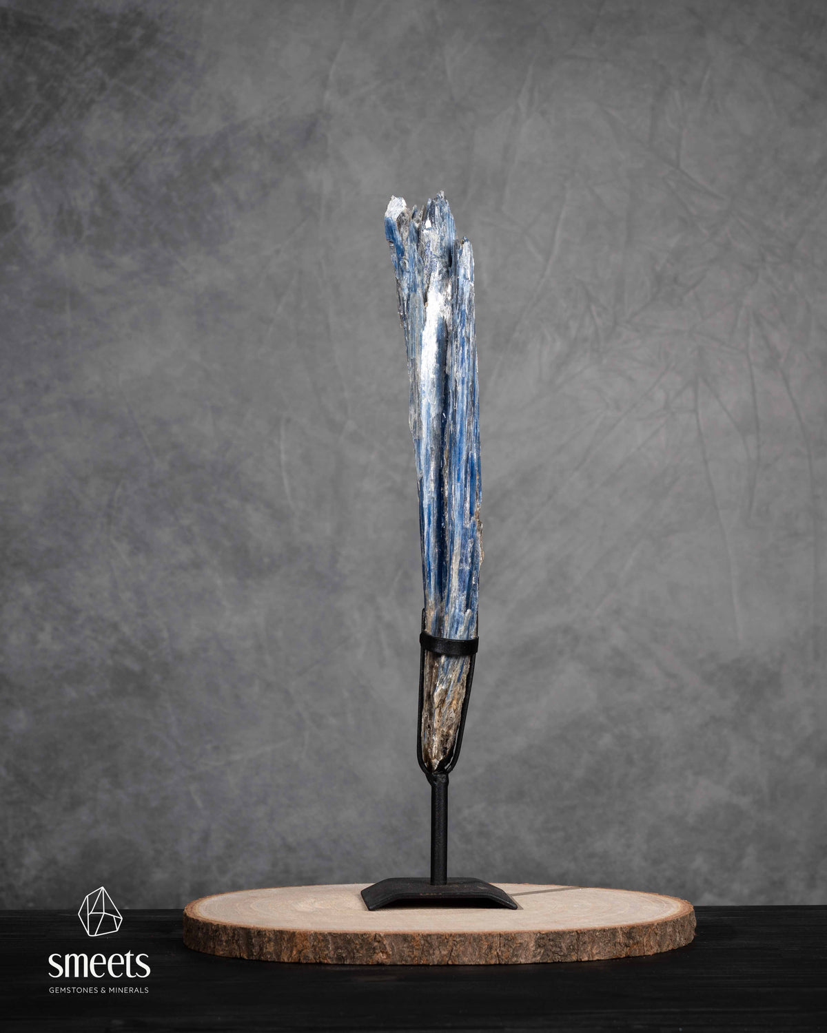 Large Brazilian Blue Kyanite on Stand