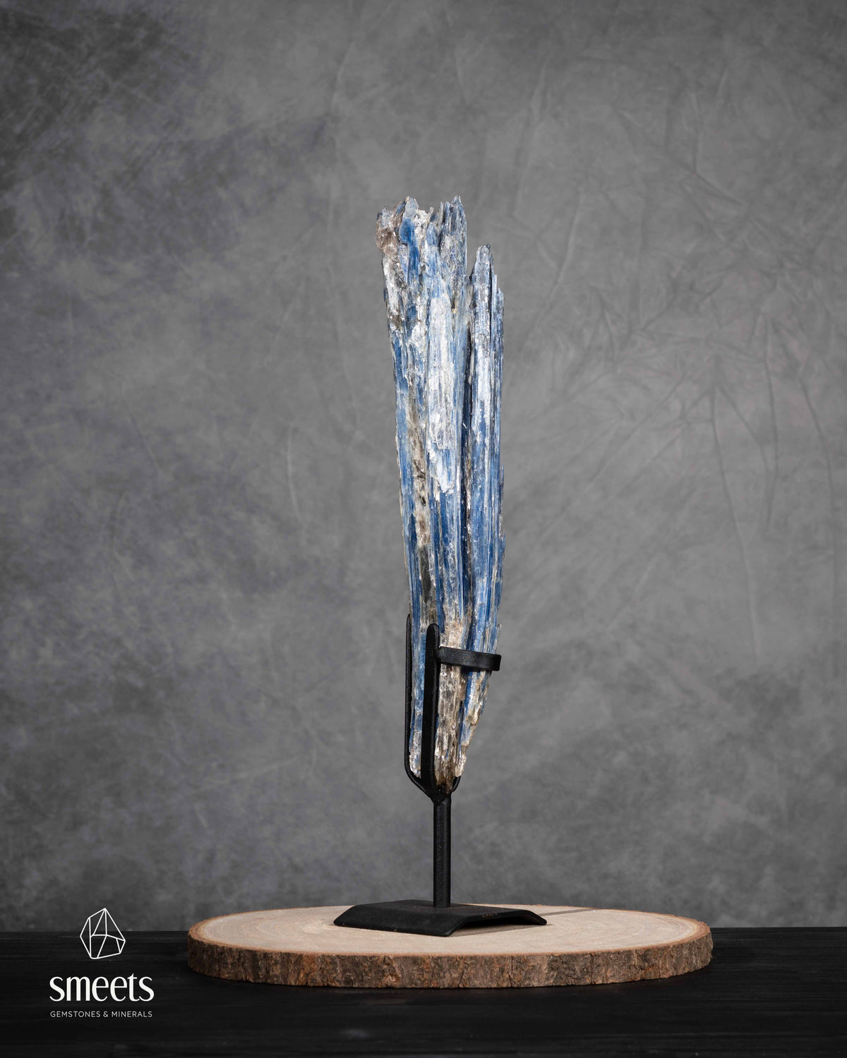 Large Brazilian Blue Kyanite on Stand