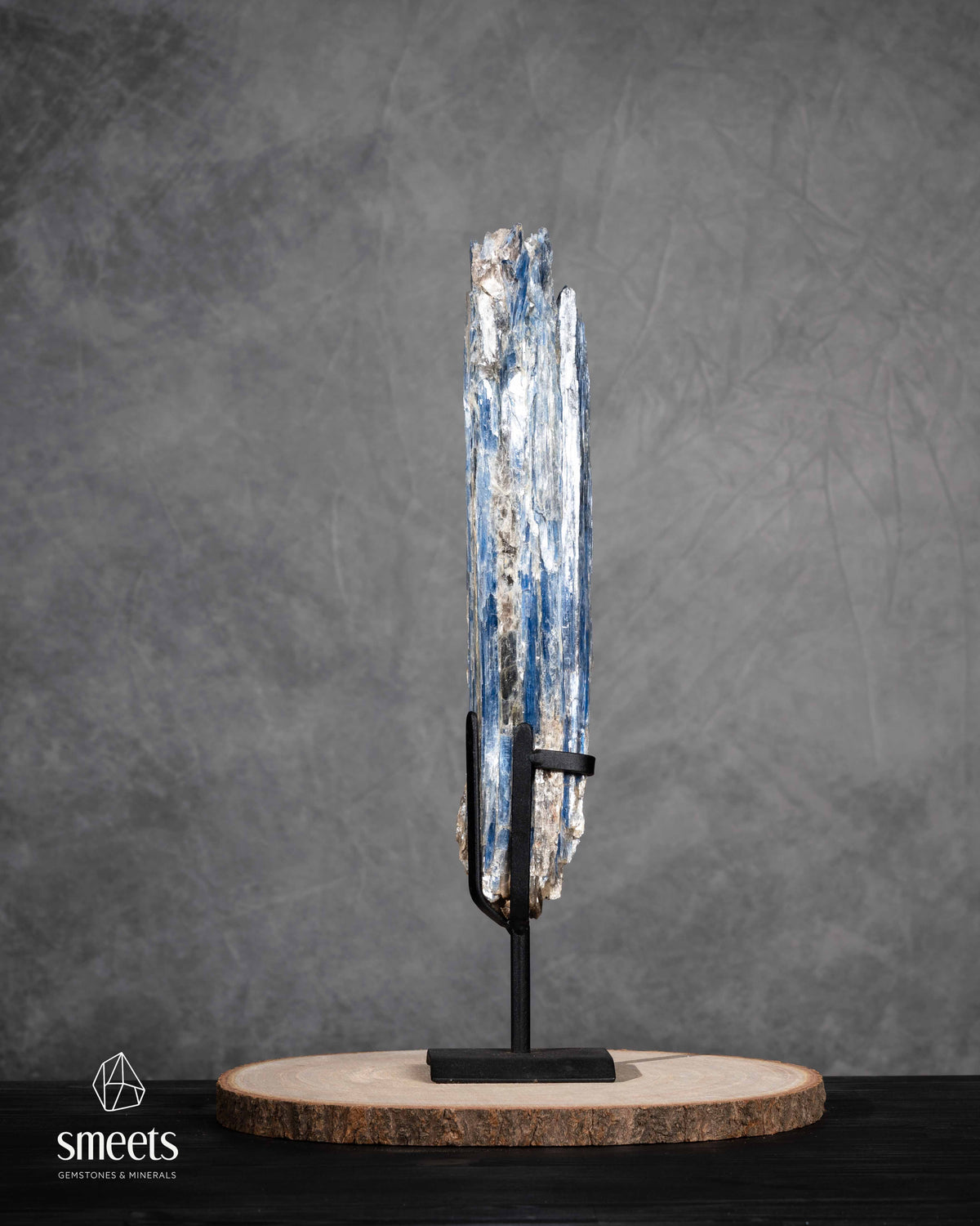 Large Brazilian Blue Kyanite on Stand