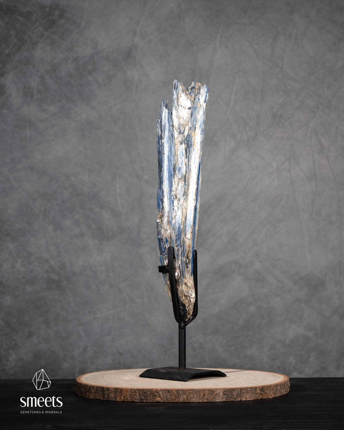 Large Brazilian Blue Kyanite on Stand